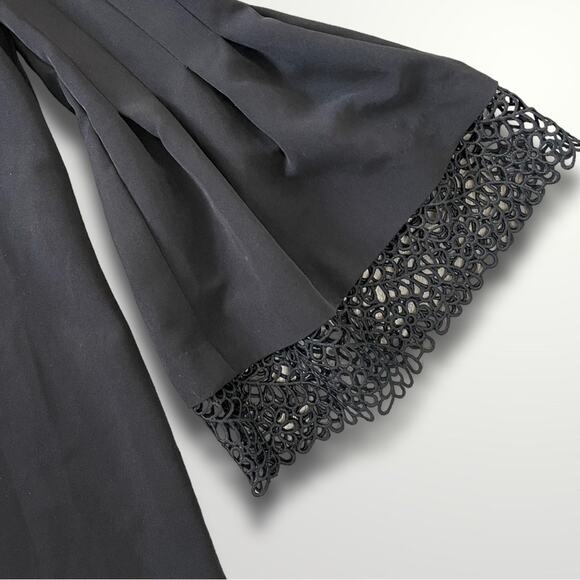 LAUNDRY BY SHELLI SEGAL BELL SLEEVE MINI DRESS BLACK - 0 - Picture 3 of 7